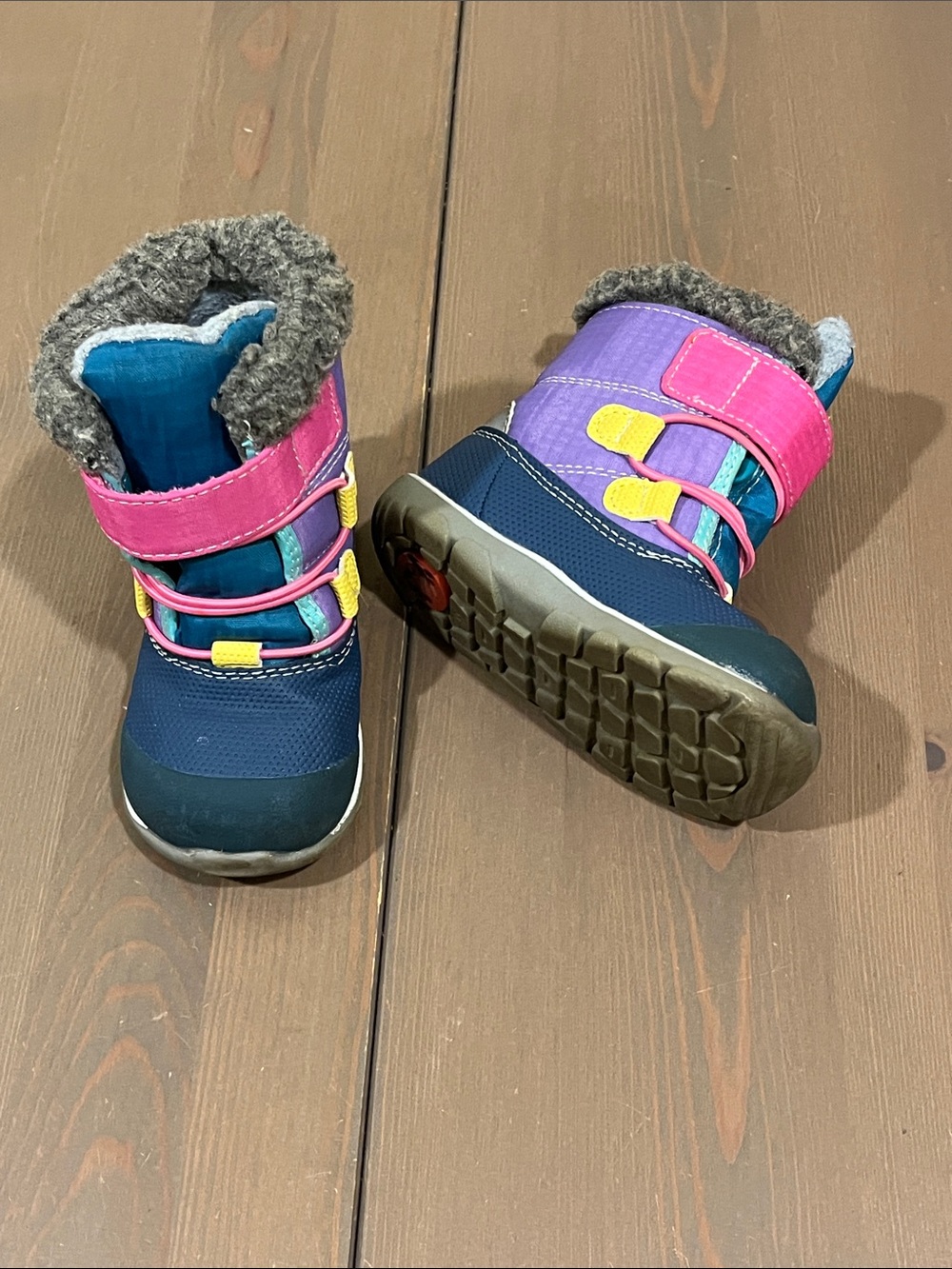 See Kai Run Gilman Snow Boots Toddler Size 6 Insulated Waterproof Color Block